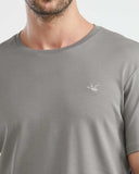 SLIM FIT BASIC TEE IN GRAY