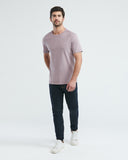 SLIM FIT BASIC TEE  IN PURPLE