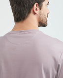 SLIM FIT BASIC TEE  IN PURPLE