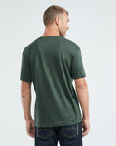 SLIM FIT BASIC TEE IN GREEN