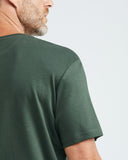 SLIM FIT BASIC TEE IN GREEN