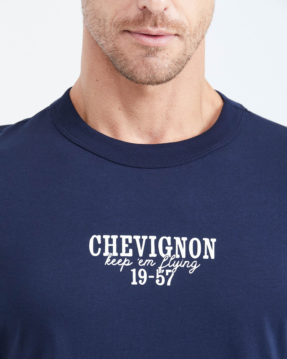 CLASSIC FIT T-SHIRT GRAPHIC 19-57 IN BLUE
