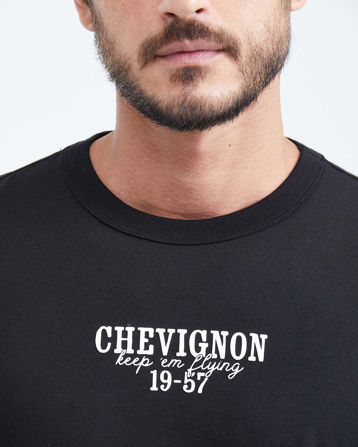 CLASSIC FIT T-SHIRT GRAPHIC 19-57 IN BLACK