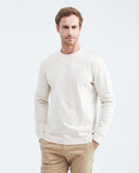 T-SHIRT LONG SLEVEE COTTON IN BEIGE