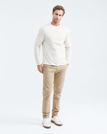 T-SHIRT LONG SLEVEE COTTON IN BEIGE