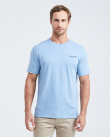 CLASSIC FIT SMALL GRAPHIC T-SHIRT IN LIGHT BLUE