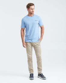 CLASSIC FIT SMALL GRAPHIC T-SHIRT IN LIGHT BLUE