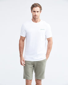 CLASSIC FIT SMALL GRAPHIC T-SHIRT IN WHITE
