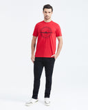 SLIM FIT T-SHIRT GRAPHIC SINCE IN RED
