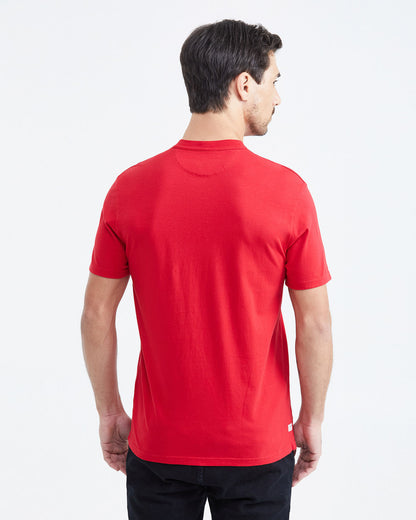 SLIM FIT T-SHIRT GRAPHIC SINCE IN RED