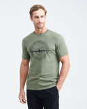 SLIM FIT T-SHIRT GRAPHIC SINCE IN GREEN