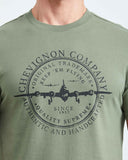 SLIM FIT T-SHIRT GRAPHIC SINCE IN GREEN