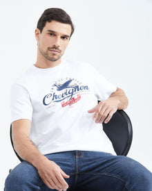 CLASSIC FIT T-SHIRT GRAPHIC CHEVIGNON IN WHITE