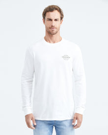 CLASSIC FIT LONG SLEEVE T-SHIRT IN WHITE