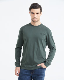 CLASSIC FIT LONG SLEEVE T-SHIRT IN GREEN