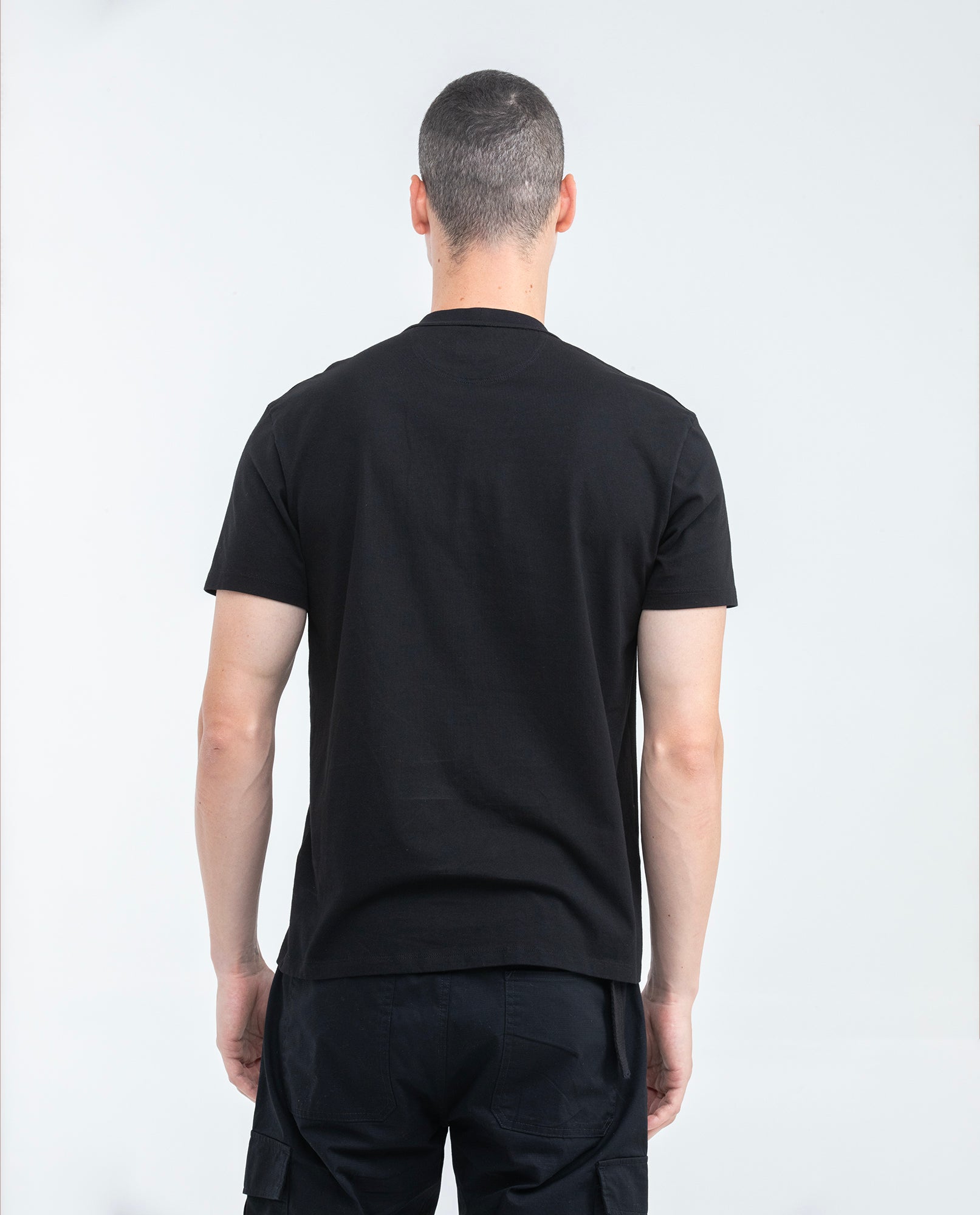 Men's Graphic T-shirt, Slim Fit - Front Print Chevignon Racing - Black - 5