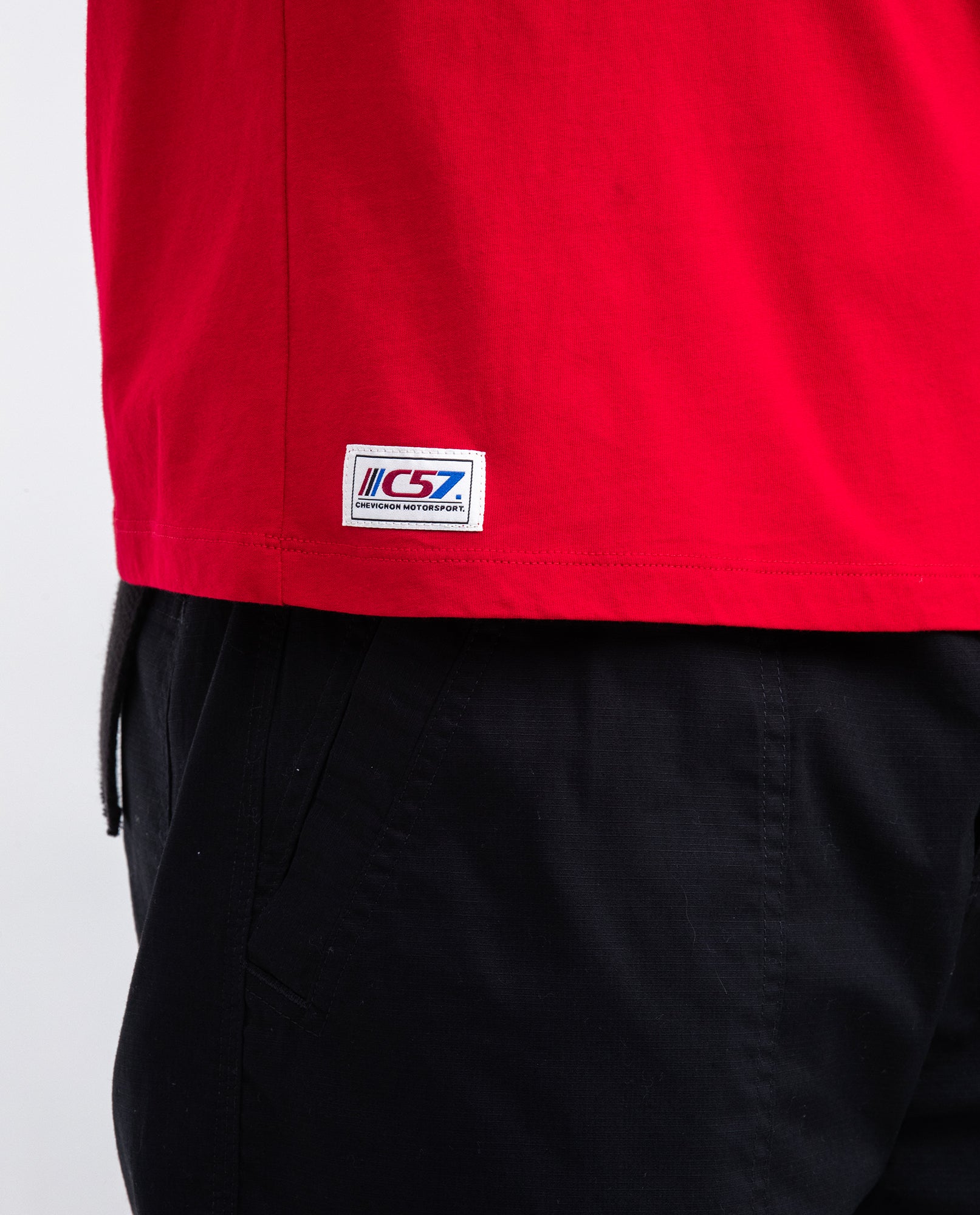 Men's Graphic T-shirt, Slim Fit - Shield and Flags Print - Red - 4