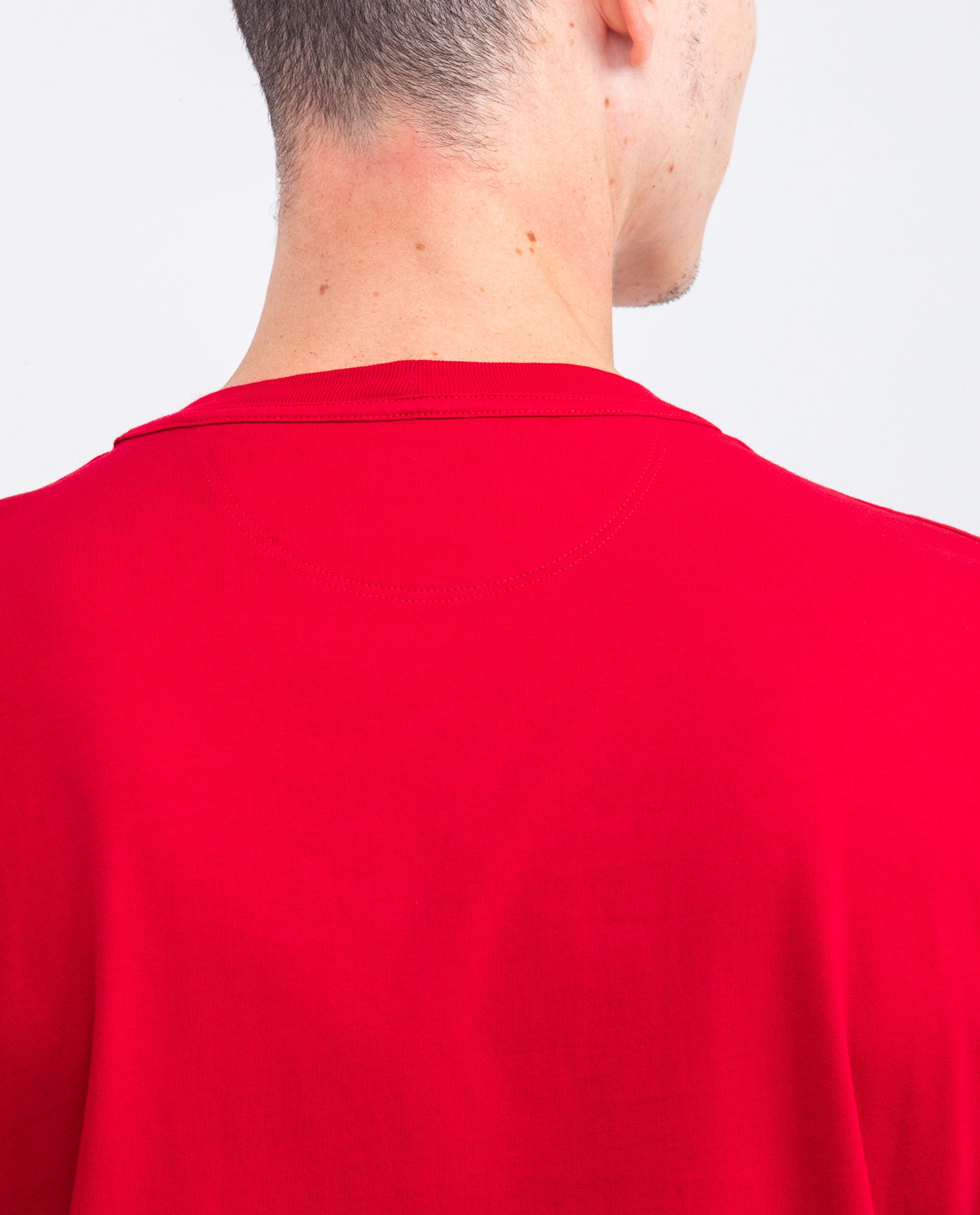 Men's Graphic T-shirt, Slim Fit - Shield and Flags Print - Red - 6