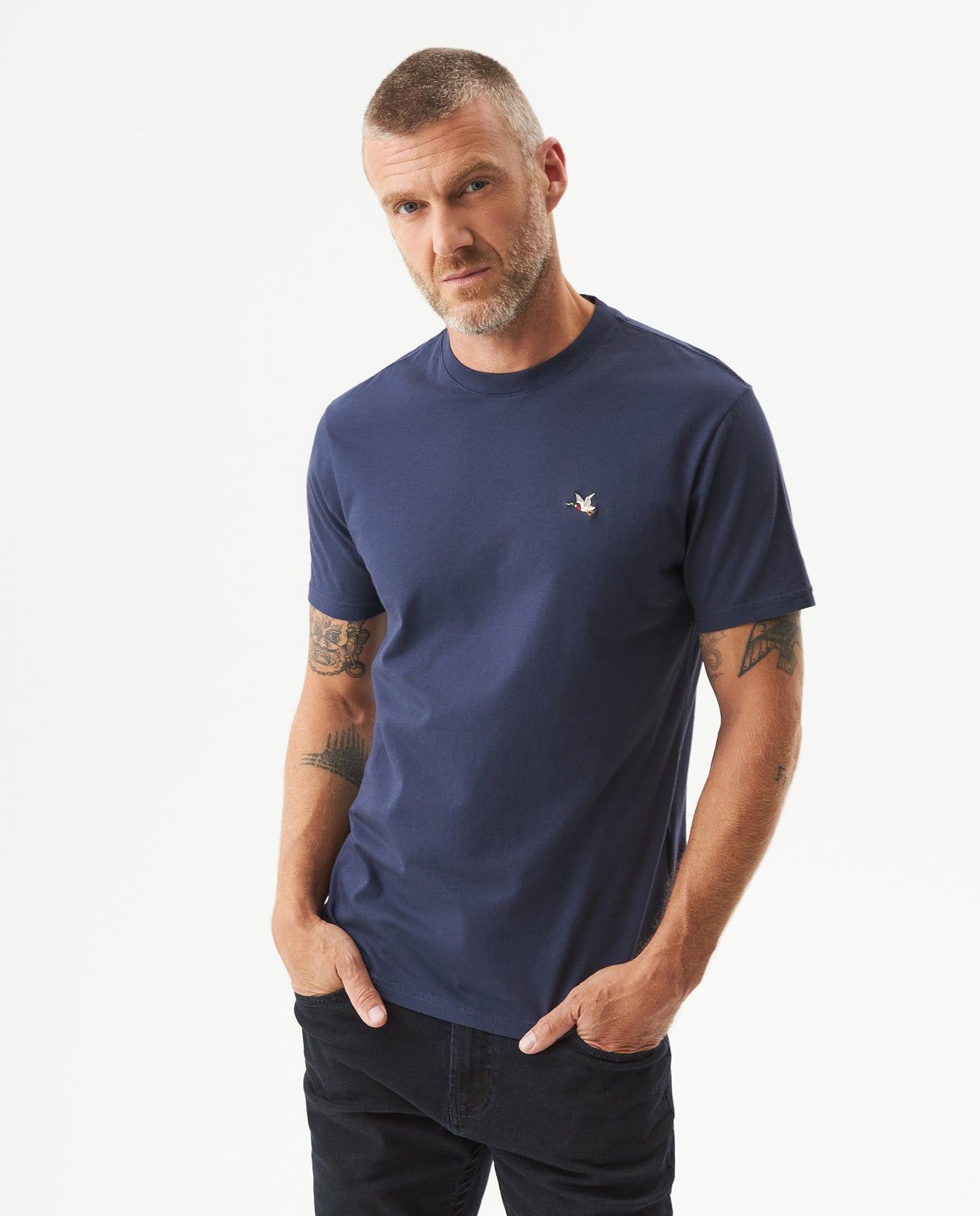 Camiseta Manga Corta para Hombre - Blue 63_649G001_AZU194010_0