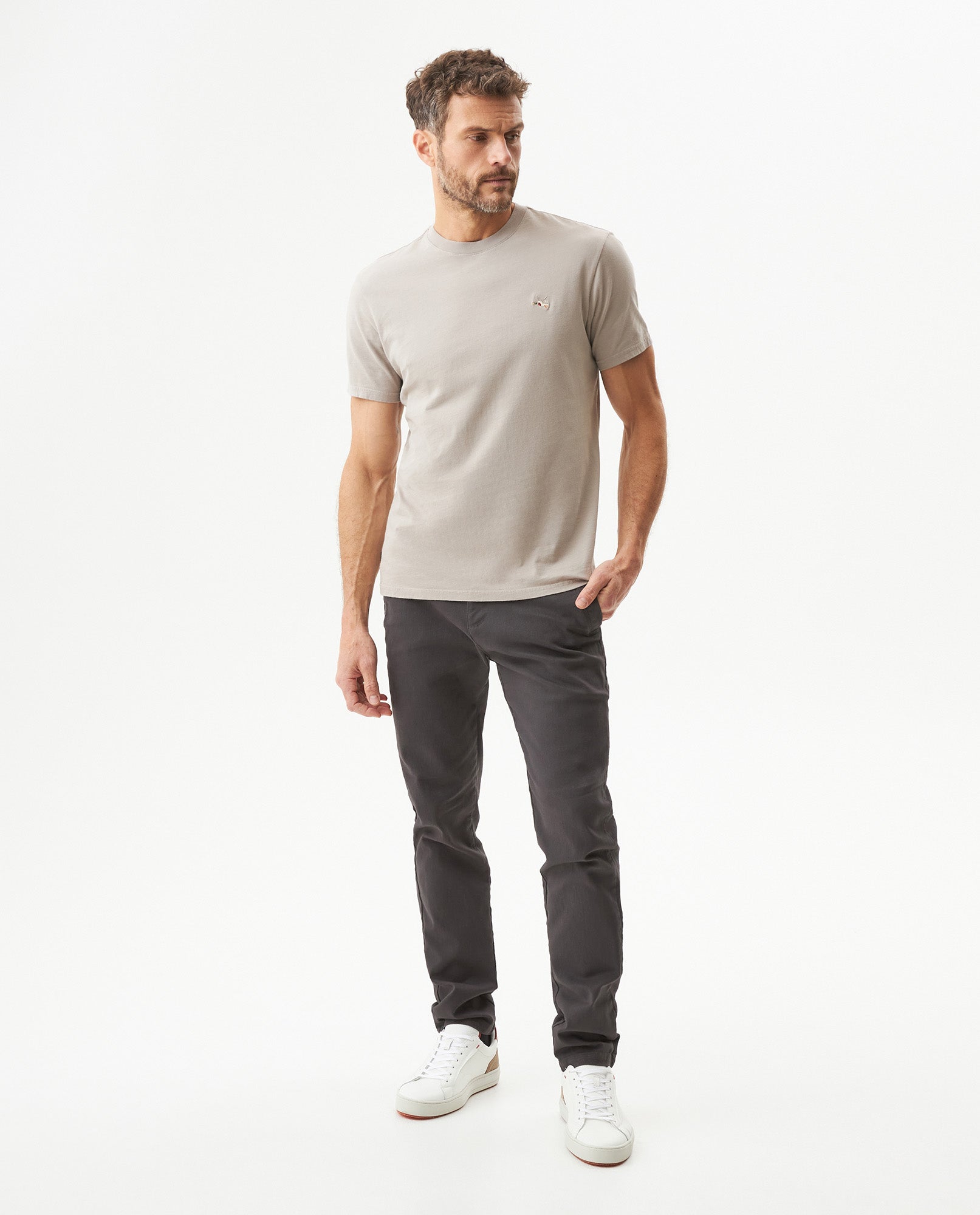 Camiseta Manga Corta para Hombre - Gray 63_649G001_GRI171112_4
