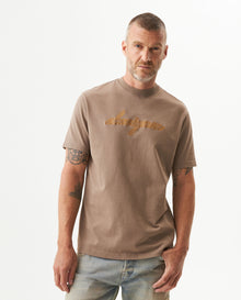 Men's Short Sleeve T-shirt - Brown - 2