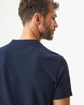 Men's Textured Slim Fit T-shirt in Cotton-Polyester Blend, Dockside - 6