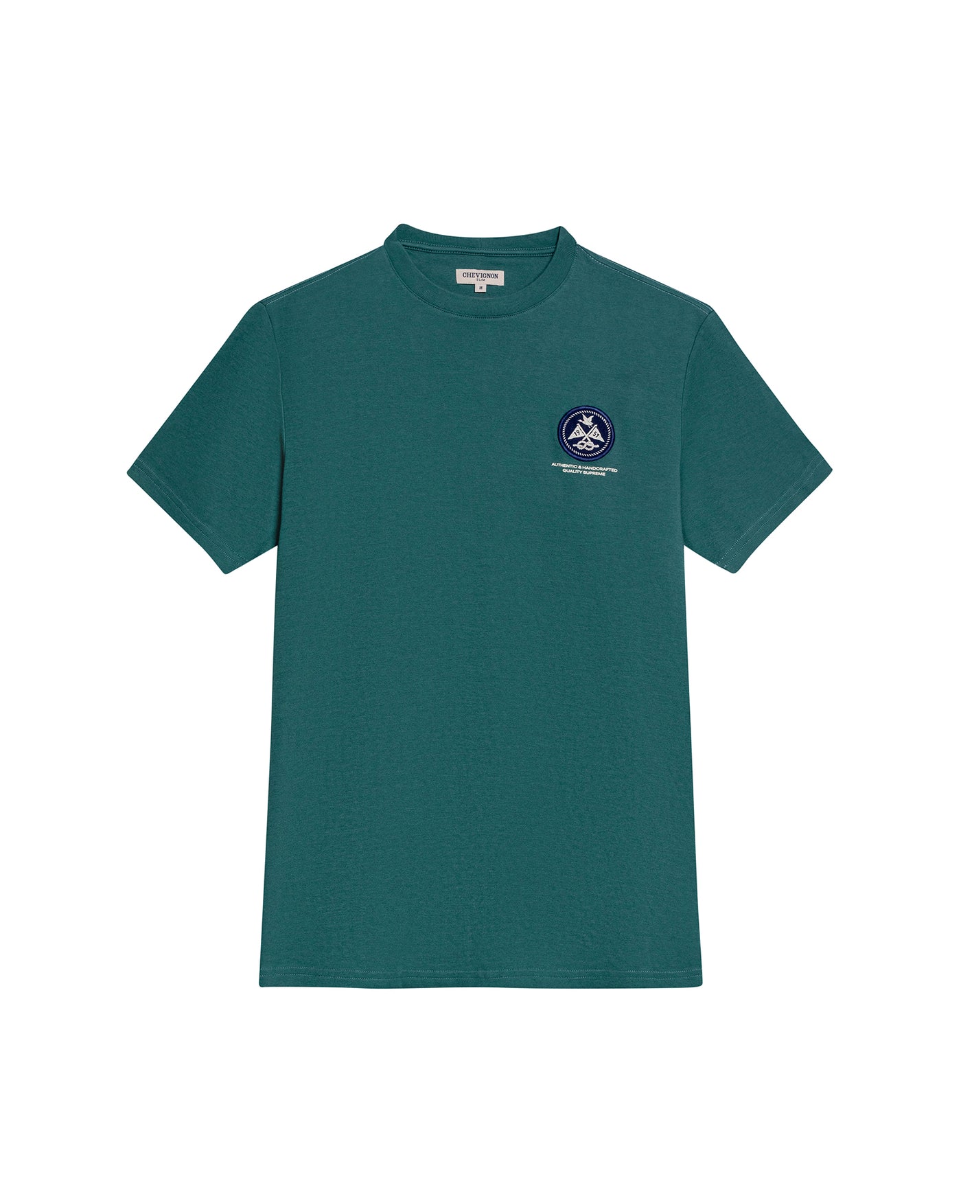 Men's Slim Fit Short Sleeve T-shirt in Cotton, Sailor - 1