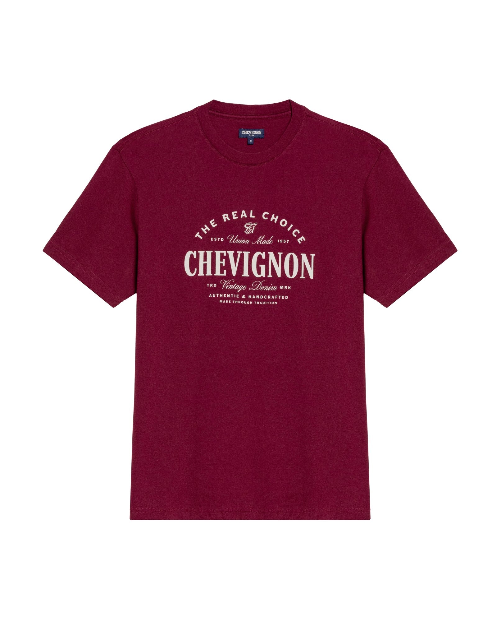 Men's Slim Fit T-shirt in Cotton, Mariner - 3
