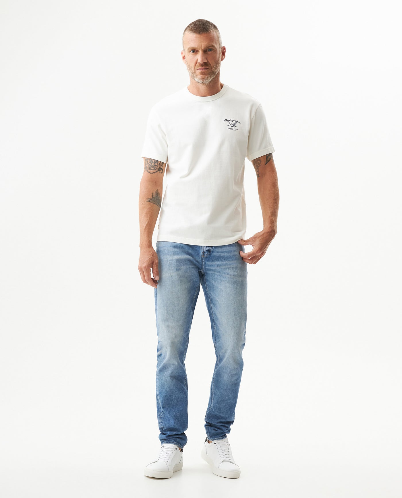 Men's Classic Fit T-shirt in Cotton, Boatyard - 3