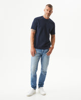 Men's Classic Fit T-shirt in Cotton Stretch Blend, Seaport 649G014 - 3