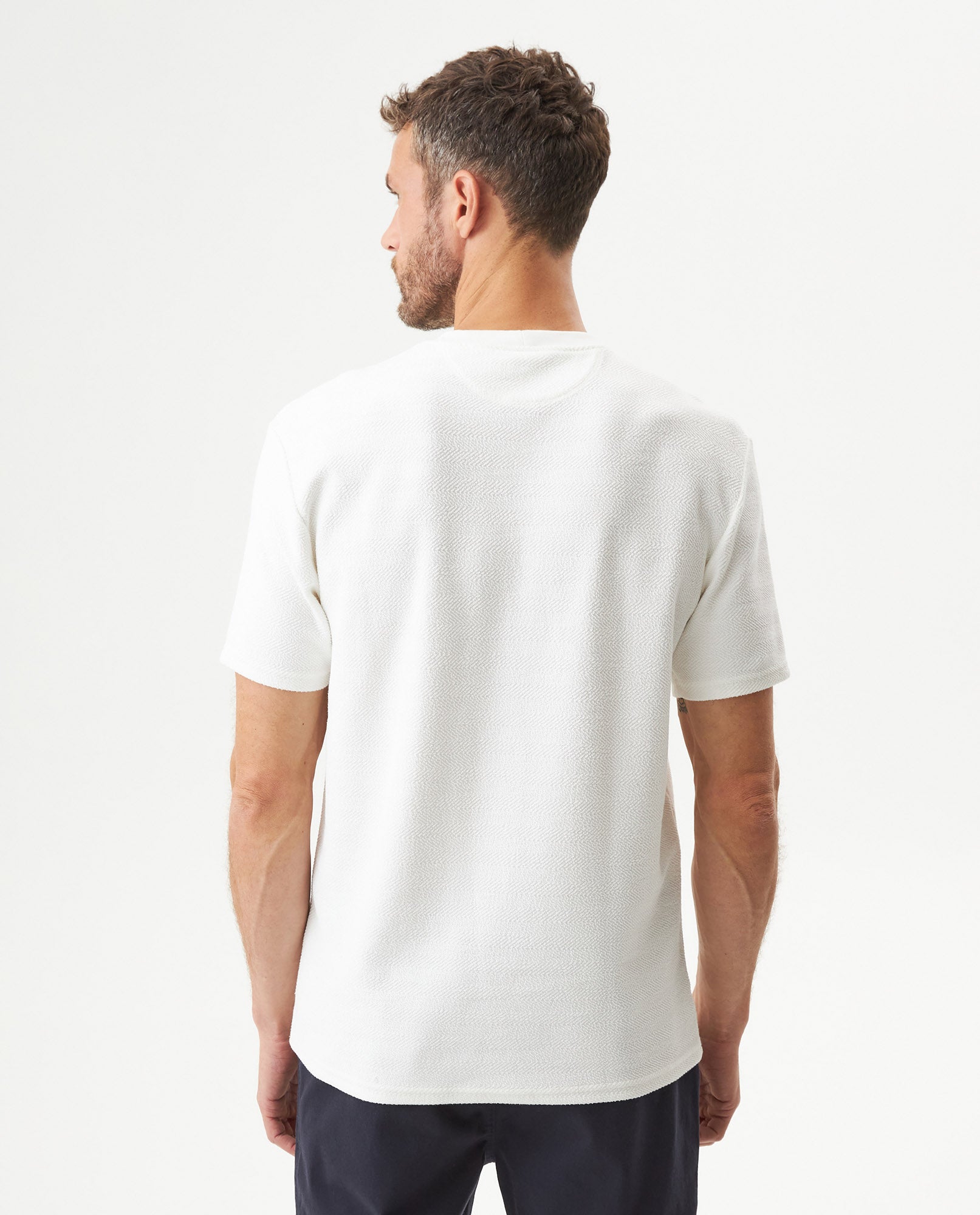 Men's Classic Fit T-shirt in Cotton Stretch Blend, Seaport 649G014 - 5