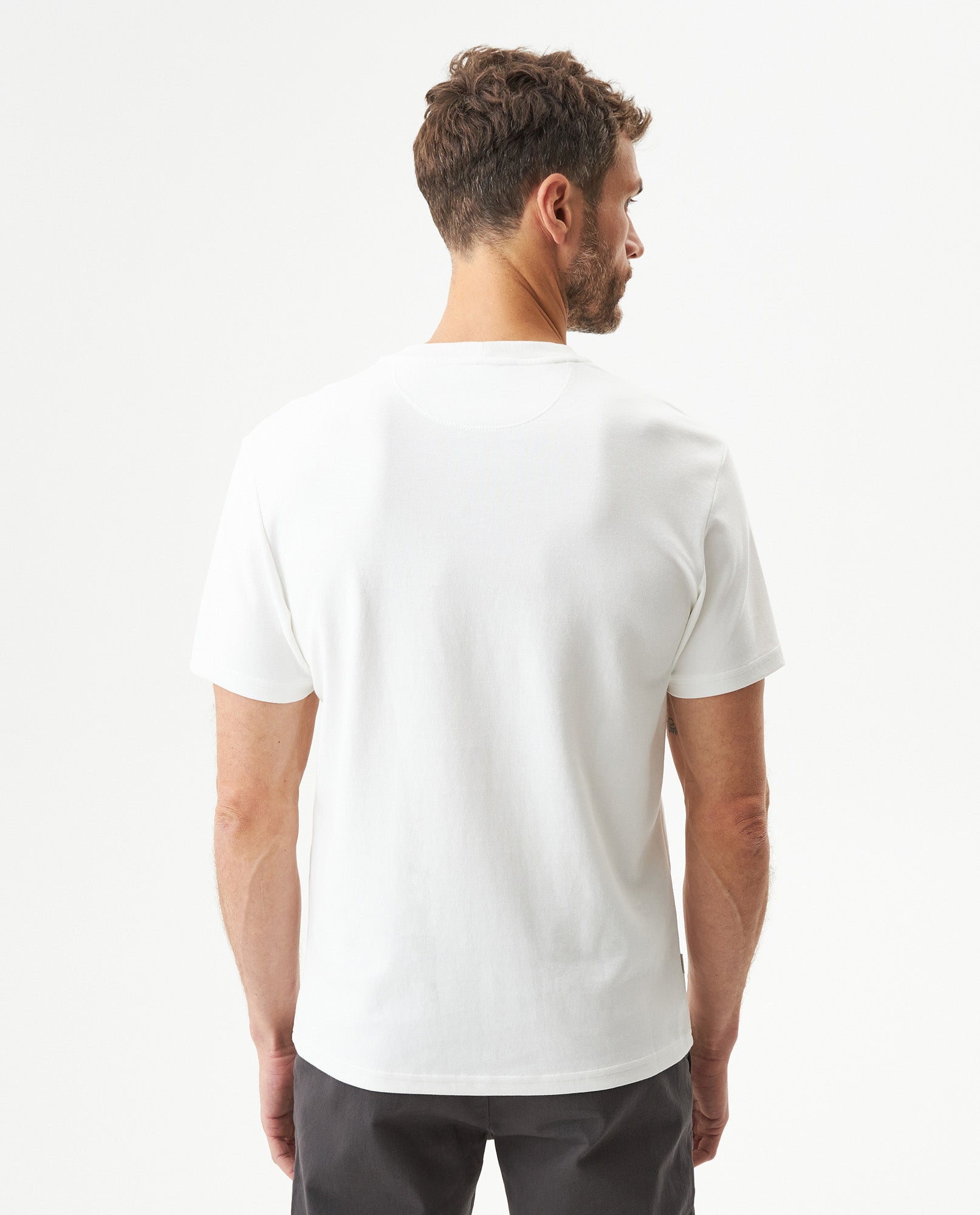 Men's Slim Fit T-shirt in Cotton-Polyester Blend, Waypoint 649G015 - 5