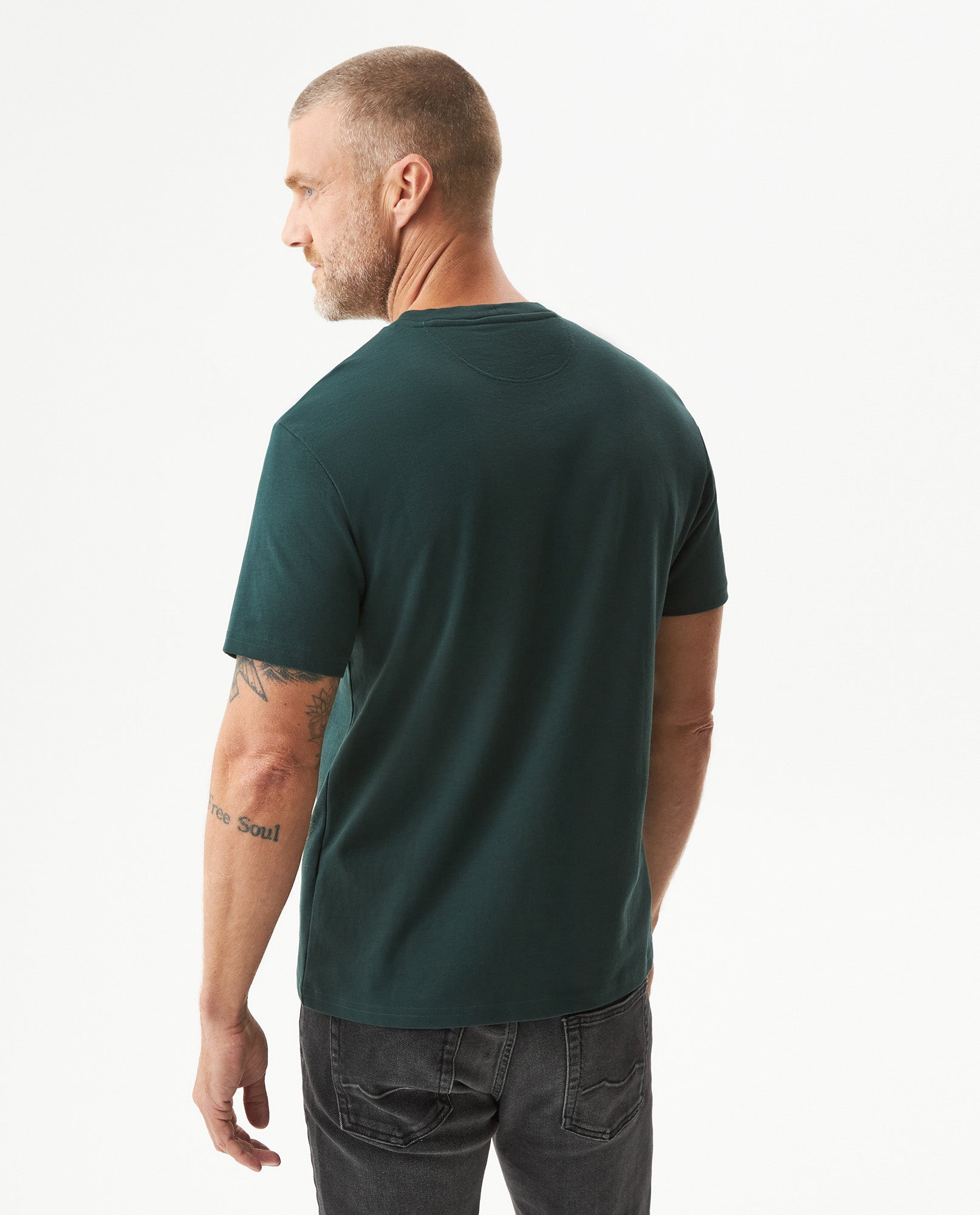Men's Slim Fit T-shirt in Cotton-Polyester Blend, Waypoint 649G015 - 5