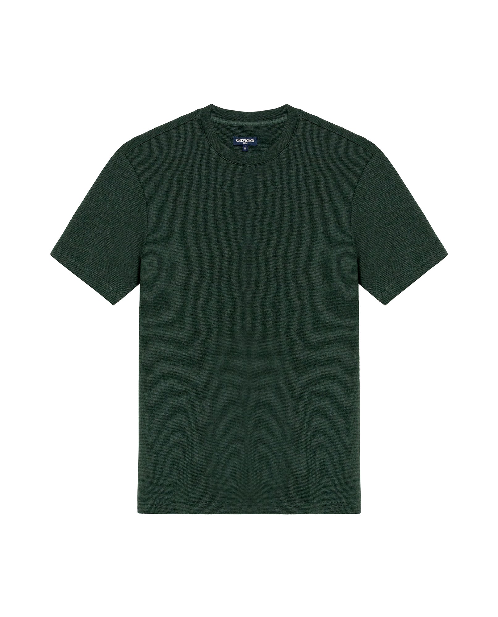 Men's Slim Fit Short Sleeve T-shirt in Cotton-Polyester Blend, Plaza - 1