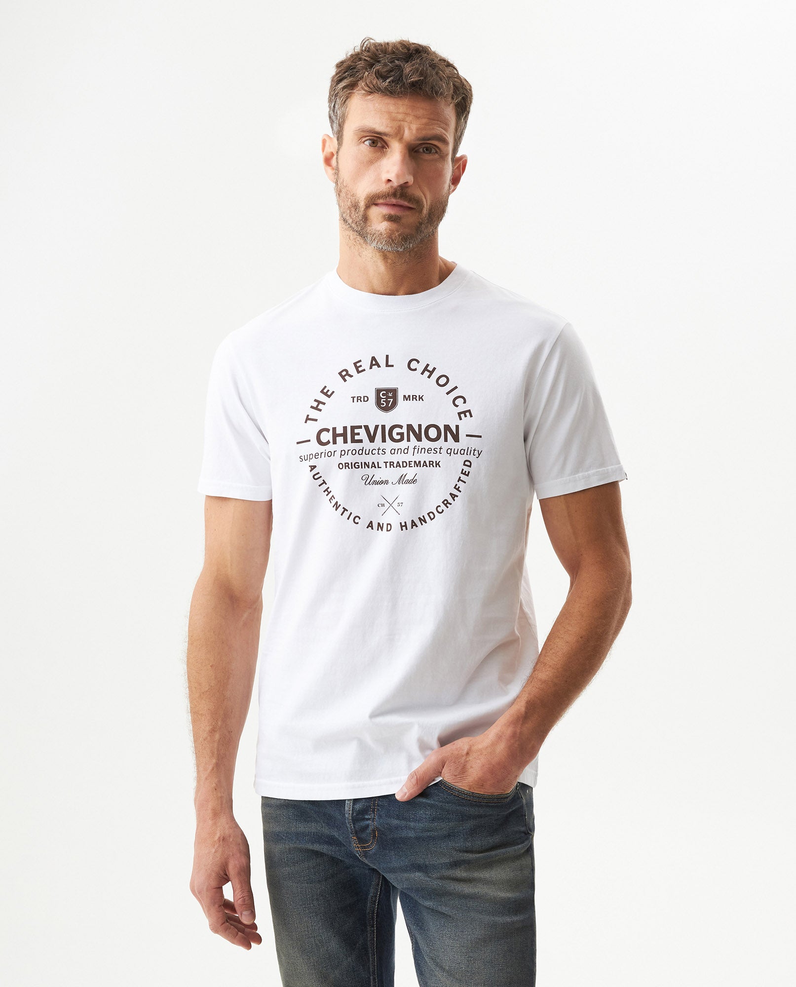 Men's Short Sleeve T-shirt - White - 2