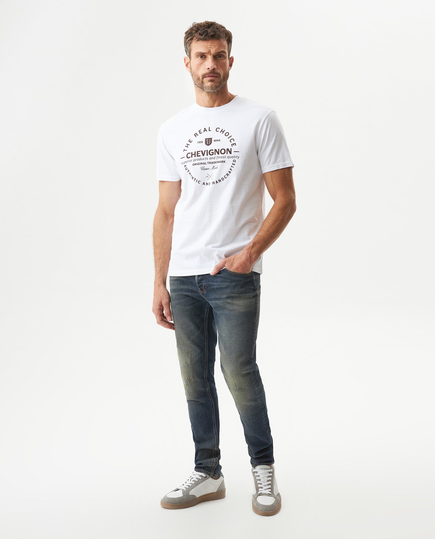 Men's Short Sleeve T-shirt - White - 3