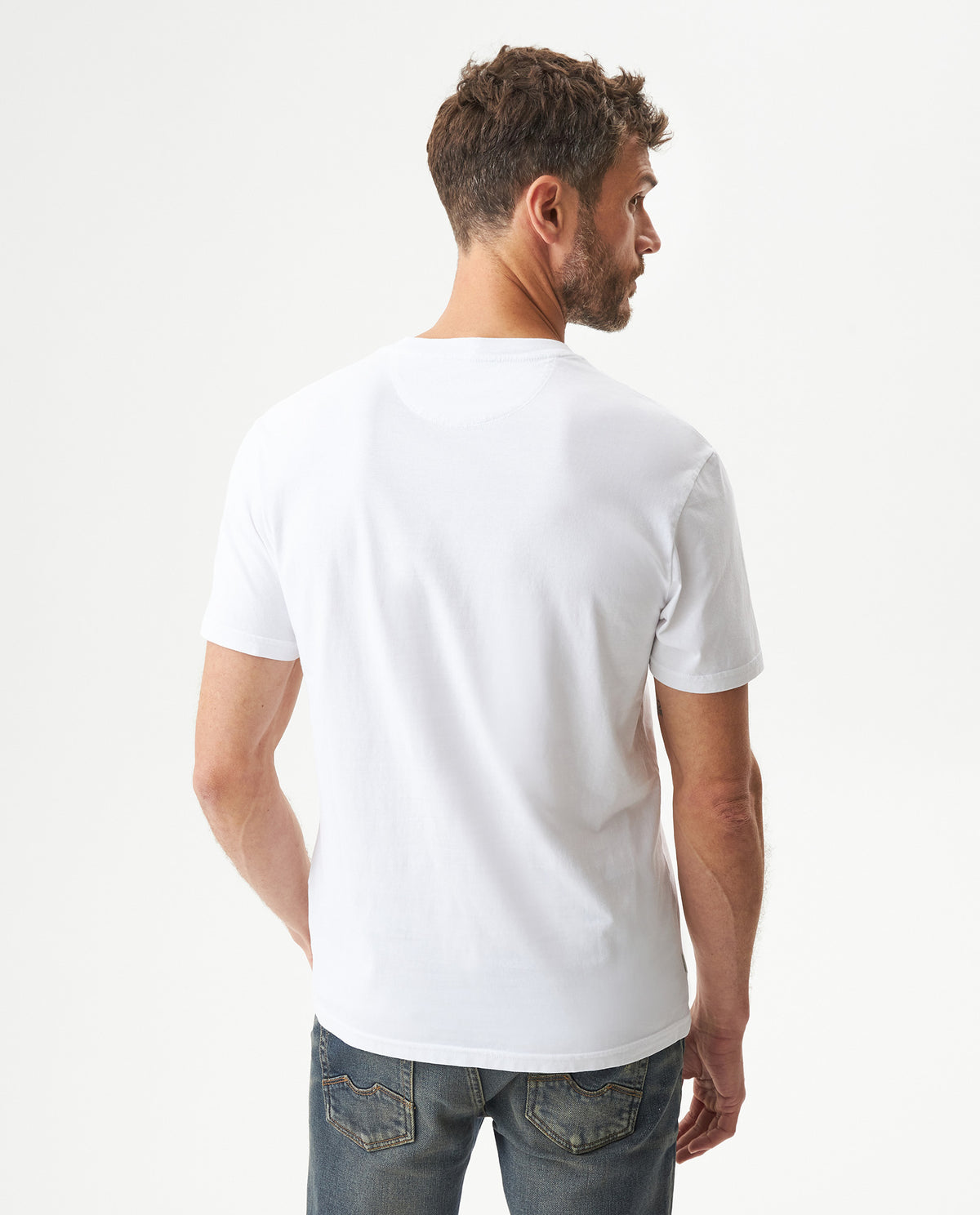 Men's Slim Fit Short Sleeve T-shirt in Cotton, Festive - 5