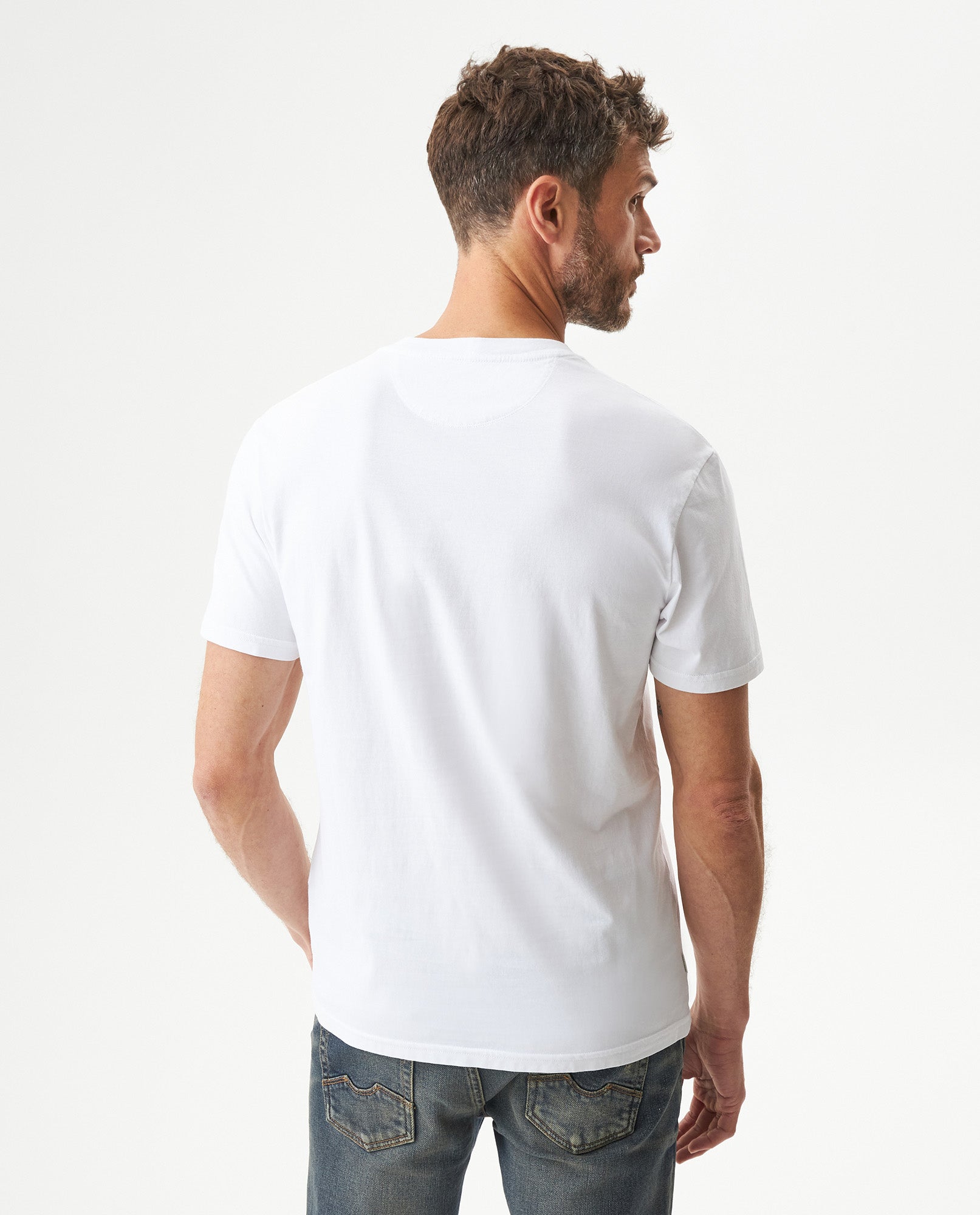 Men's Short Sleeve T-shirt - White - 5