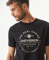 Men's Slim Fit Short Sleeve T-shirt in Cotton, Festive - 4