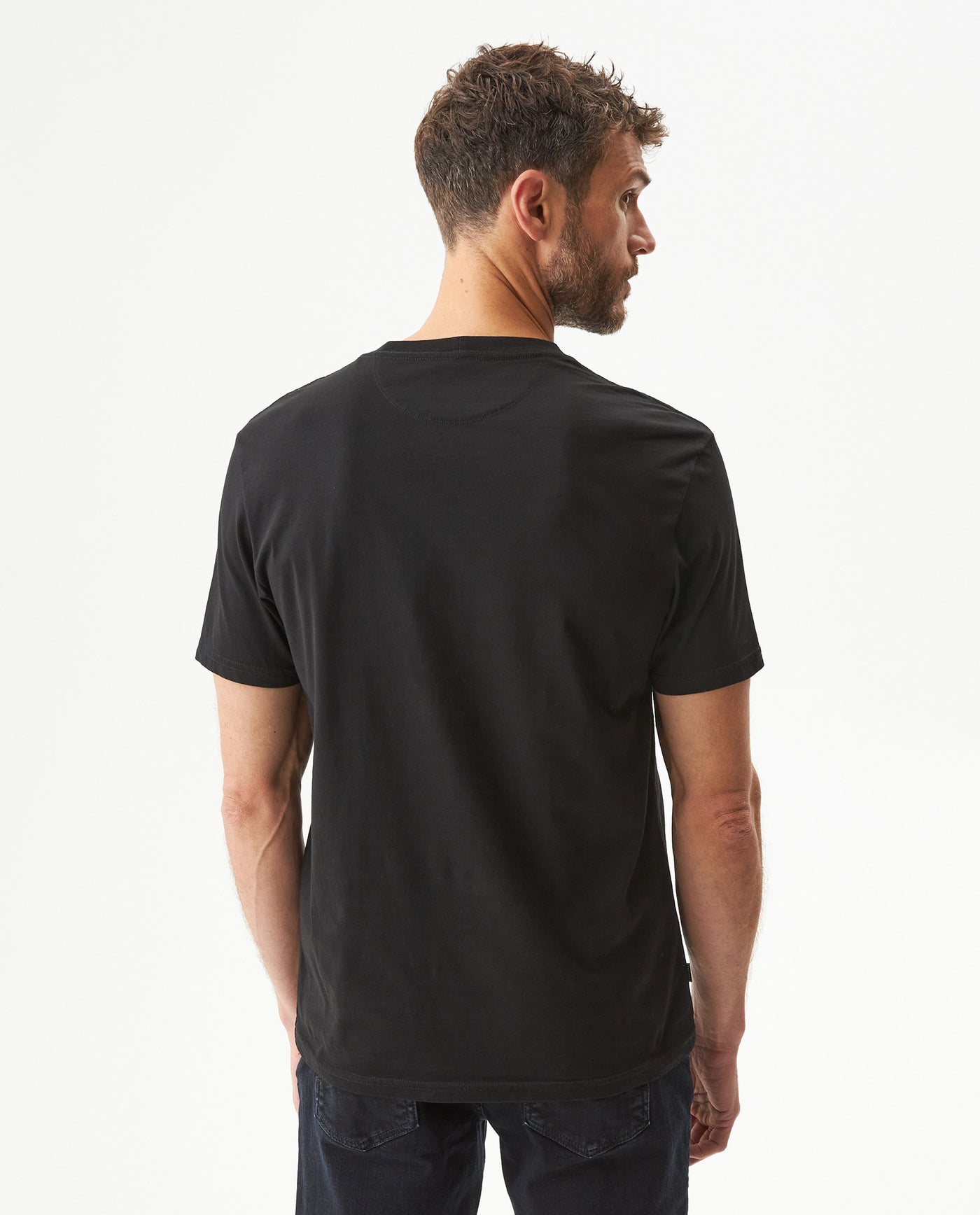 Men's Slim Fit Short Sleeve T-shirt in Cotton, Festive - 5