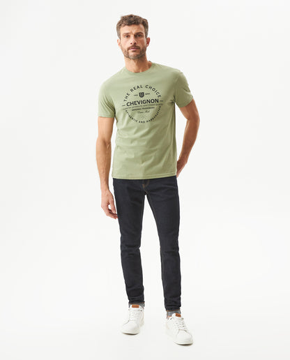 Men's Short Sleeve T-shirt - Green - 3