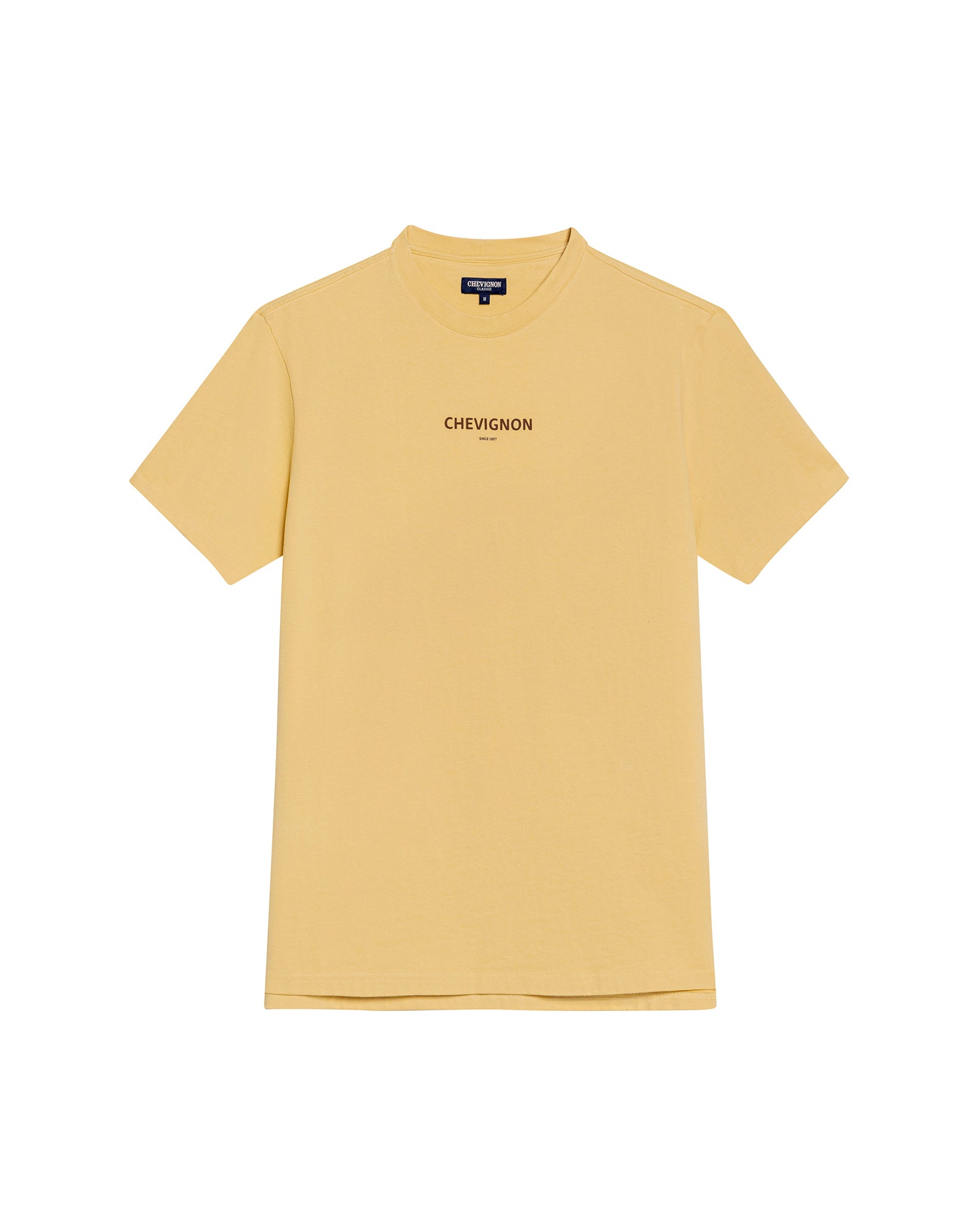 Men's Short Sleeve T-shirt - Yellow - 1