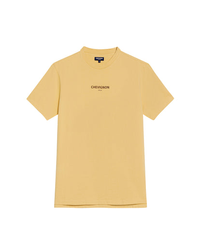 Men's Short Sleeve T-shirt - Yellow - 1