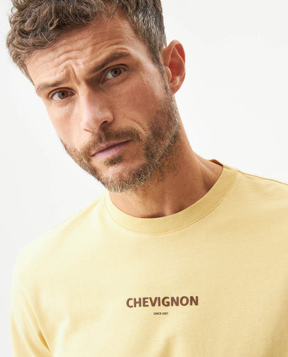 Men's Short Sleeve T-shirt - Yellow - 4