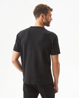 Men's V-Neck Slim Fit T-shirt in Cotton-Polyester Blend, Lighthouse - 5