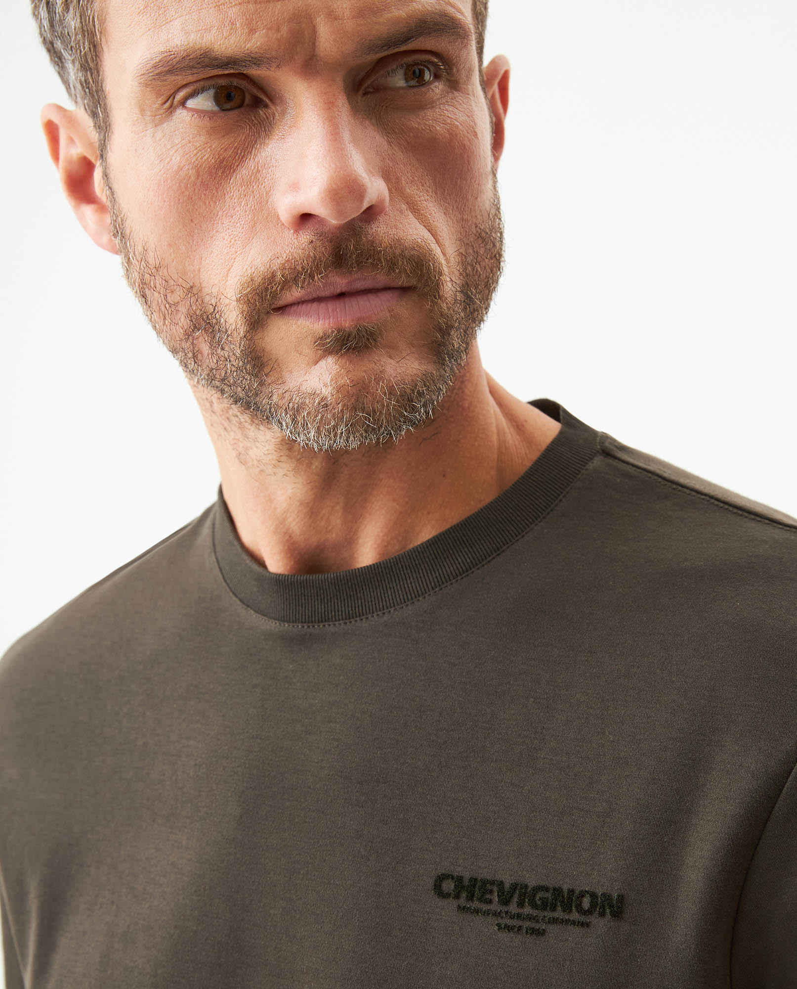 Men's Short Sleeve T-shirt - Brown - 4