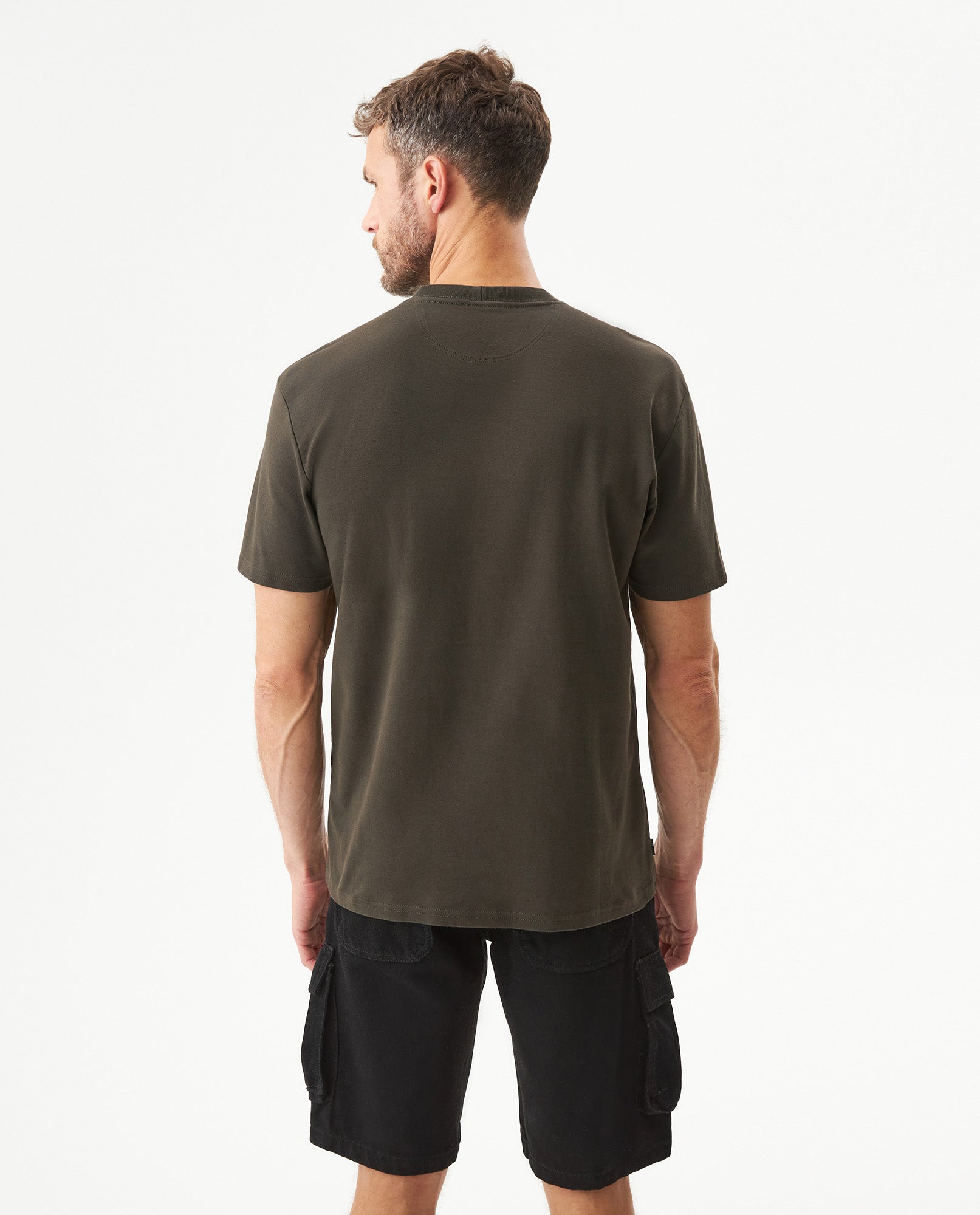 Men's Short Sleeve T-shirt - Brown - 5