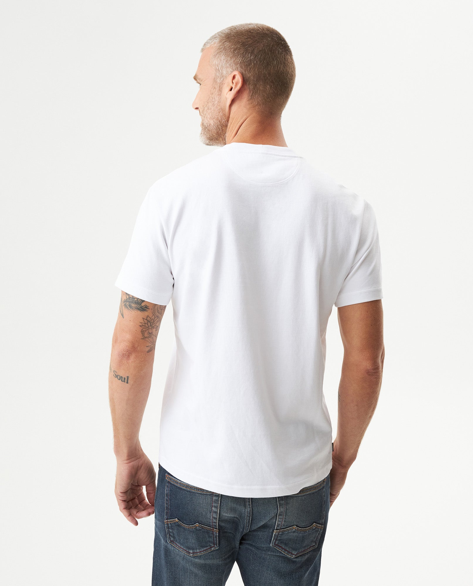 Men's Short Sleeve T-shirt - White - 5