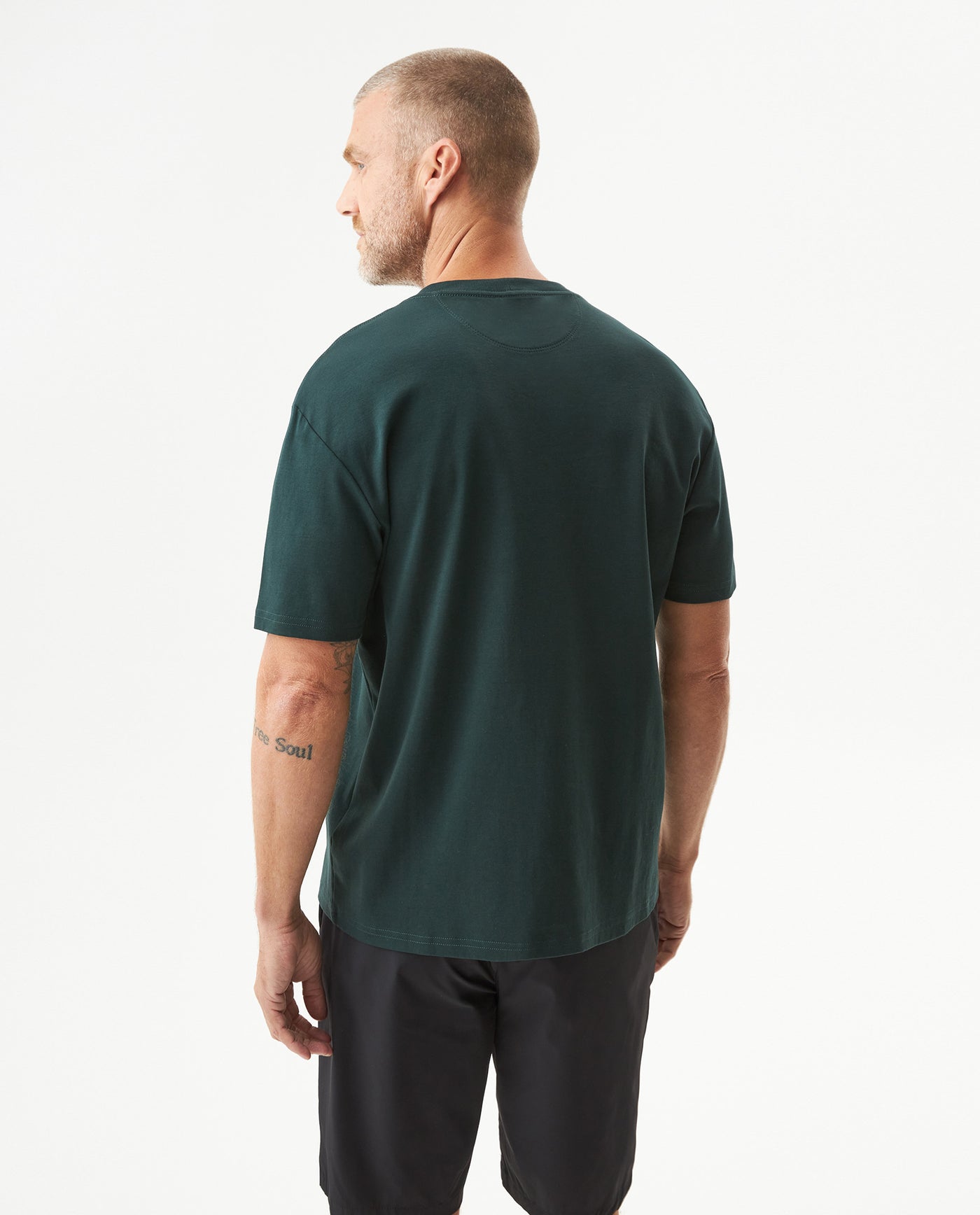 Men's Classic Fit Printed T-shirt in Cotton, Bayside - 5