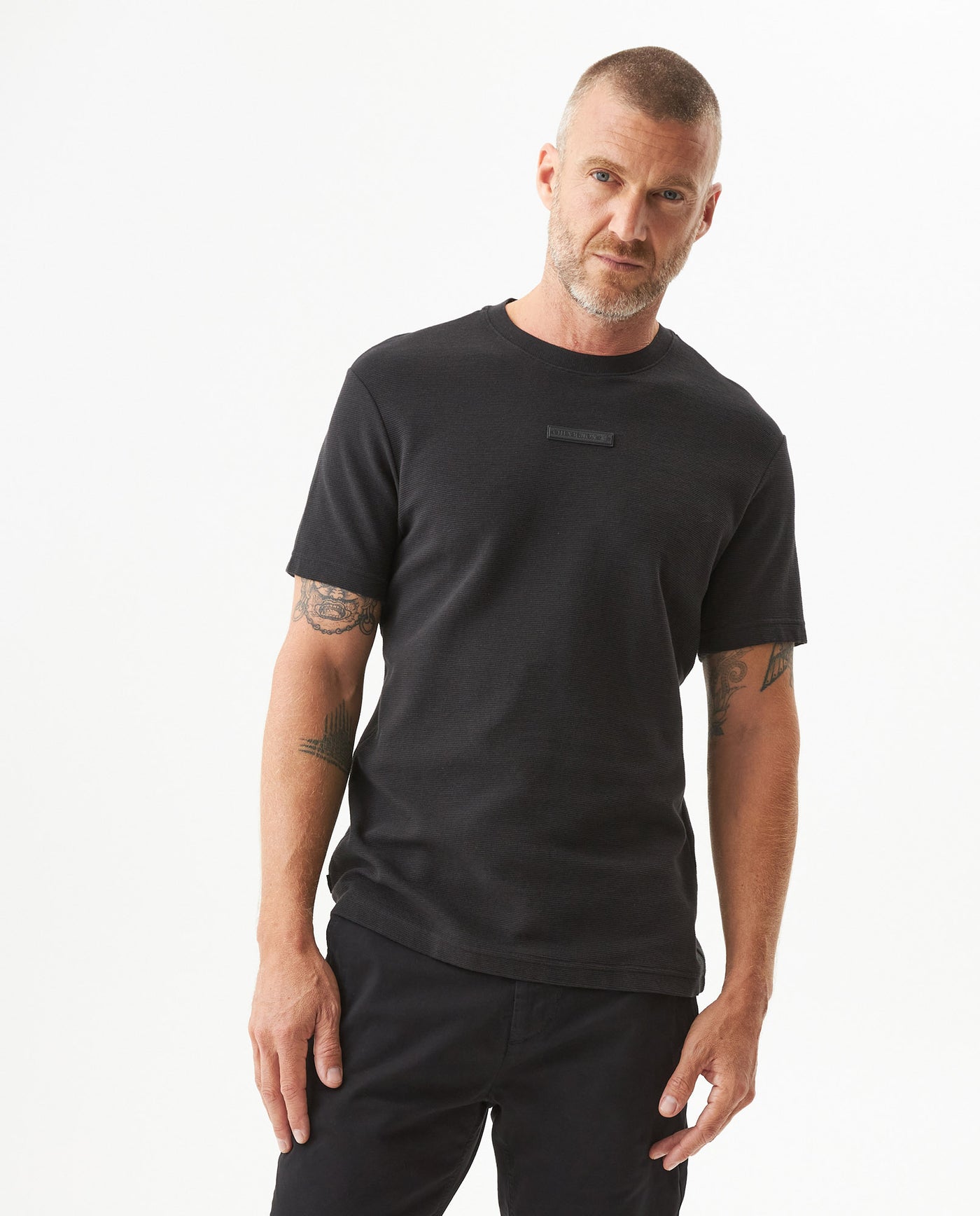 Men's Classic Fit Embroidered T-shirt in Cotton, Moorings - 2